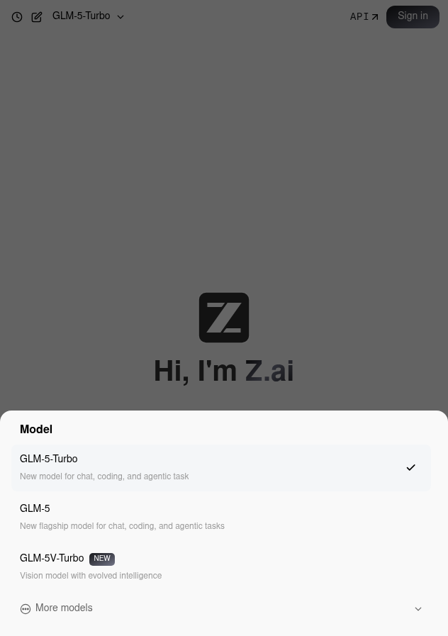 Chat Z.AI Dashboard
